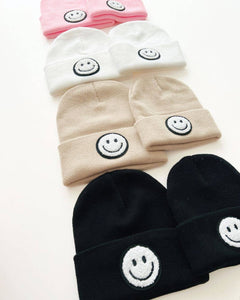 Smiley Baby & Kids' Beanie | White