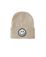 Load image into Gallery viewer, Smiley Baby &amp; Kids Beanie | Beige
