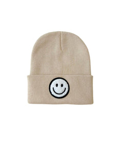 Smiley Baby & Kids Beanie | Beige