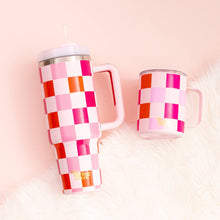 Load image into Gallery viewer, Take Me Everywhere Tumbler - Sweetheart Check
