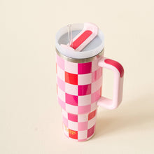 Load image into Gallery viewer, Take Me Everywhere Tumbler - Sweetheart Check
