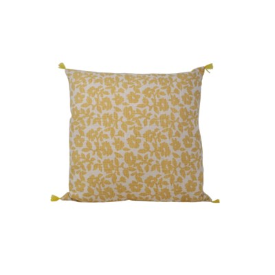 Gold Floral Cushion