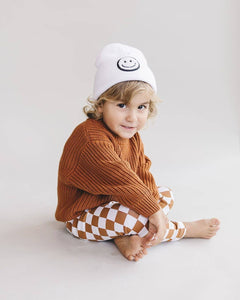 Smiley Baby & Kids' Beanie | White