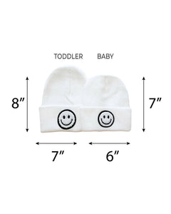 Smiley Baby & Kids' Beanie | White