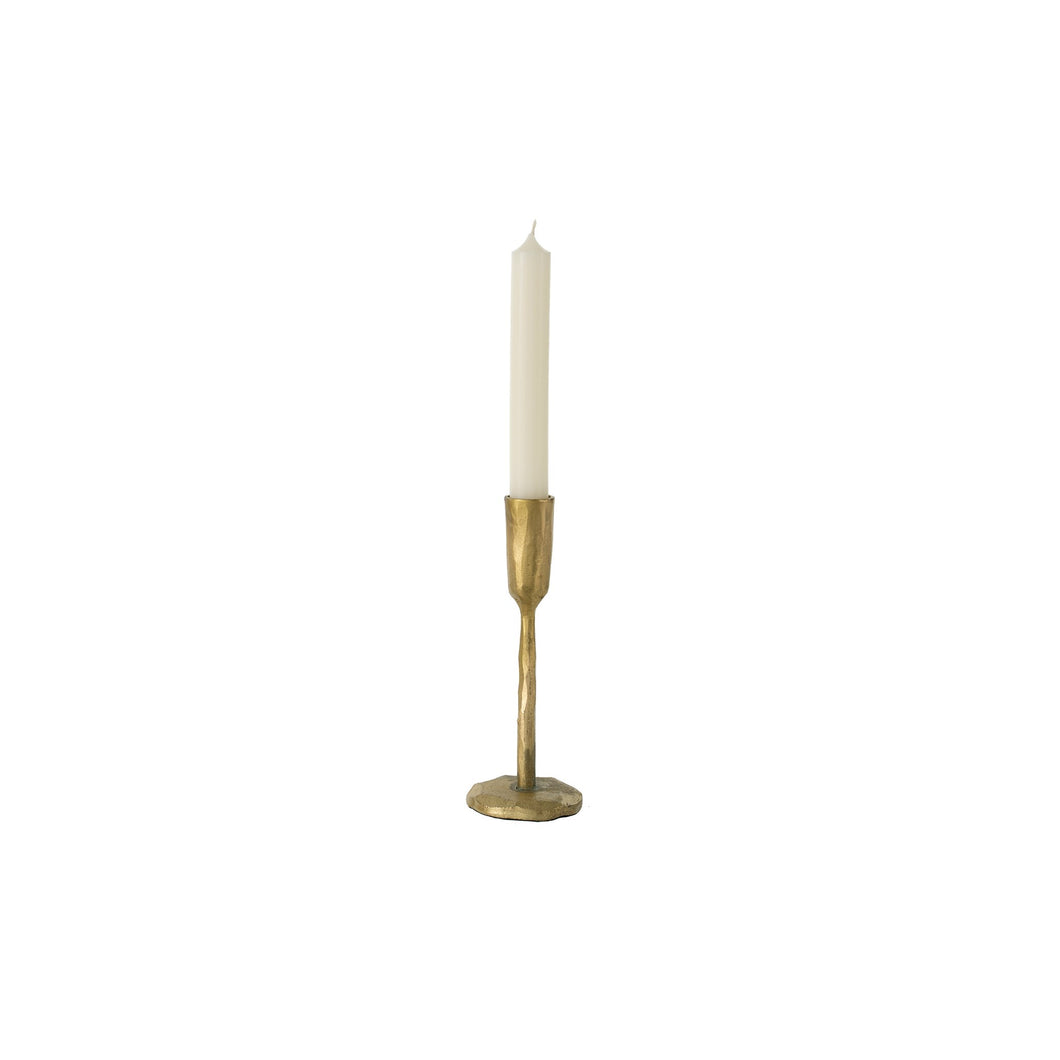 Luna Forged Gold Candlestick