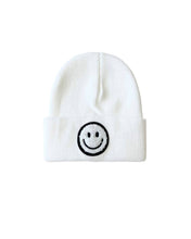 Load image into Gallery viewer, Smiley Baby &amp; Kids&#39; Beanie | White
