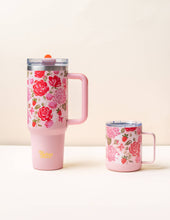 Load image into Gallery viewer, 14 oz Insulated Mug-Rose Garden
