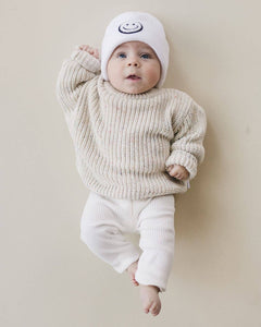 Smiley Baby & Kids' Beanie | White