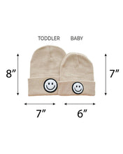 Load image into Gallery viewer, Smiley Baby &amp; Kids Beanie | Beige
