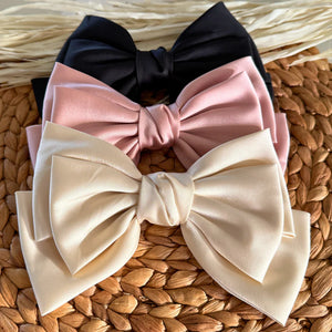 Satin Hair Bow Oversize