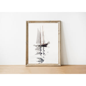 Reflection Vintage Art Print