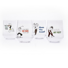 Load image into Gallery viewer, CUIS Patio Stemless Wine Glasses Golf Collection
