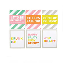 Load image into Gallery viewer, CRB Wine Bottle Labels Cheers Darling 3/pk
